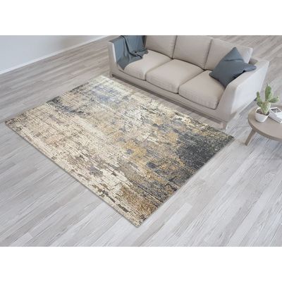 Oracle Rug-Abstract Style-Grey-Beige-200 x 300 cm (6.6 x 9.8 ft)