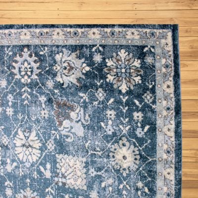 Euphoria Rug-Vintage Style-Navy Blue-200 x 300 cm (6.6 x 9.8 ft)