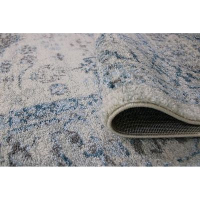 Renaissance Rug-Vintage Style-Cream-Sky Blue-80 x 150 cm (2.6 x 4.9 ft)