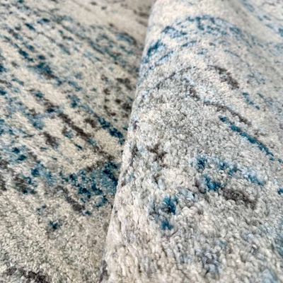 Renaissance Rug-Vintage Style-Cream-Sky Blue-200 x 300 cm (6.6 x 9.8 ft)