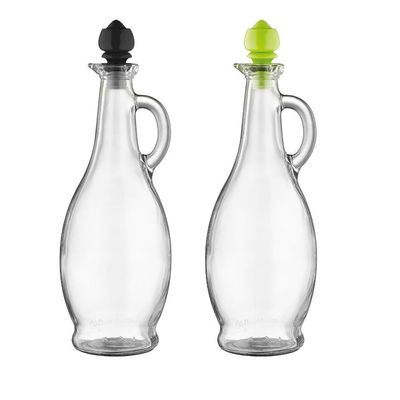 Glass Oil Bottle With Plastic Lid 750Ml - Clear