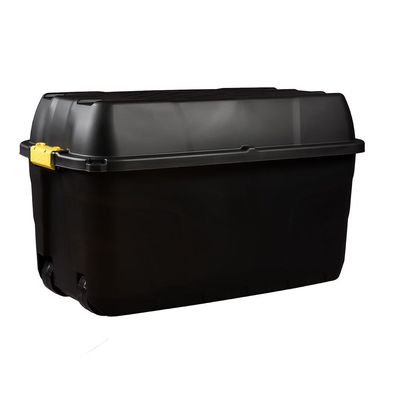 Strata Storage Box With Wheels, HTC-STR-752, 175 Liters, Black, 94 x 52 x 56 cm, HTC-STR-752