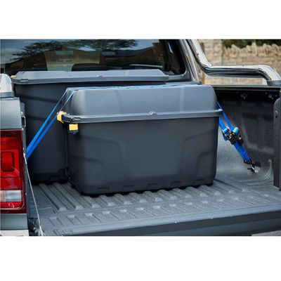 Strata Storage Box With Wheels, HTC-STR-752, 175 Liters, Black, 94 x 52 x 56 cm, HTC-STR-752