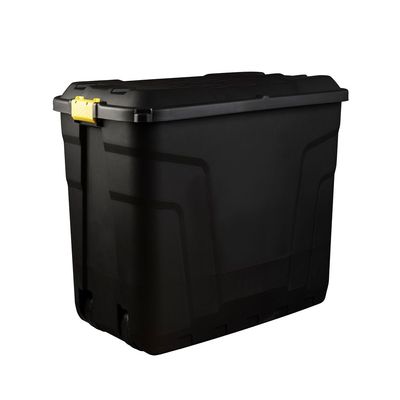 Strata Storage Box With Wheels, Black, 190 Liters, 99.7 x 59 x 66 cm, HTC-STR-753