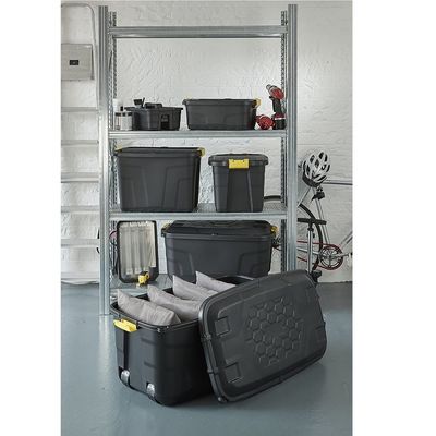 Strata Storage Box With Wheels, Black, 190 Liters, 99.7 x 59 x 66 cm, HTC-STR-753