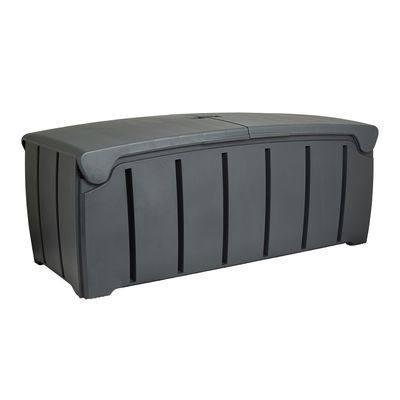 Strata Garden Storage Box, HTC-STR-754, 300 Liters, Black, 115 X 55 X 60 Cm, 300 L