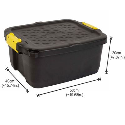 Strata, Made In Uk, 24 Litres Heavy Duty Outdoor Storage Box, 50L X 40W 20H cm - HTC-STR-755