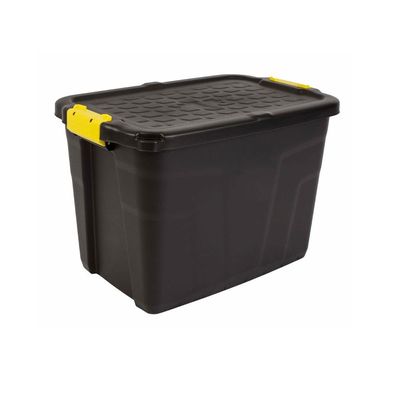 Strata, Made In Uk, 60 Litres Heavy Duty Outdoor Storage Box, 60L X 40W 40H cm - HTC-STR-757