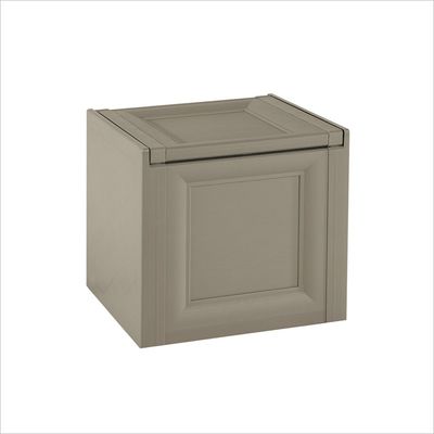 Tontarelli Storage Box, Made in Italy, for Home, Office & Outdoor, Toy Box Chest Storage, 47L x 40W x 42H cm, Greyish Brown, TRL-8086011908