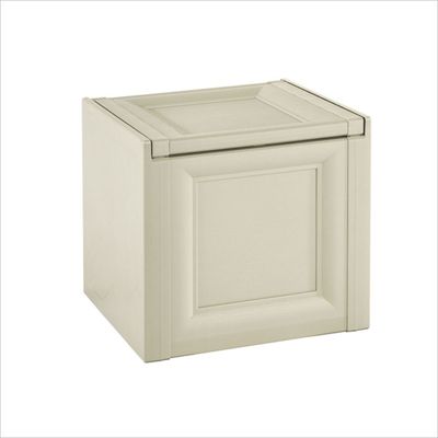 Tontarelli Storage Box, Made in Italy, for Home, Office & Outdoor, Toy Box Chest Storage, 47L x 40W x 42H cm, Cream, TRL-8086011210
