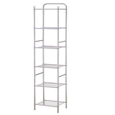 Zenments, 6 Tier Wire Shelf, Chrome, 32.5W x28D x157.5H cm, HTC-ZEN-260