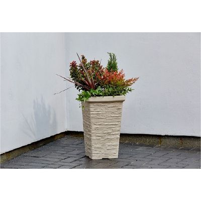 Strata, Made in UK, Chimney Slate, Terracotta, Decorative planter, STR-GN648-STN-ST