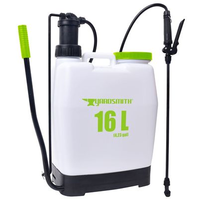 Yardsmith, Backpack Sprayer Knapsack Manual Hand Pressure Pump ,Agricultural Sprayer, Garden Water Pump Sprayer, Weedkiller Sprayer Pump for Spraying Water, pesticides, herbicides, fertilisers, bleach and detergents,YSM-625005