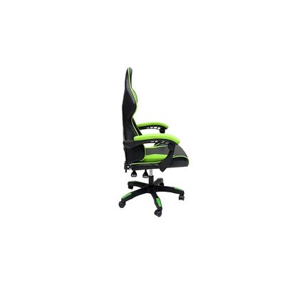 Video Computer Gaming Chair with fully reclining foot rest and soft leather (Green &amp; Black)