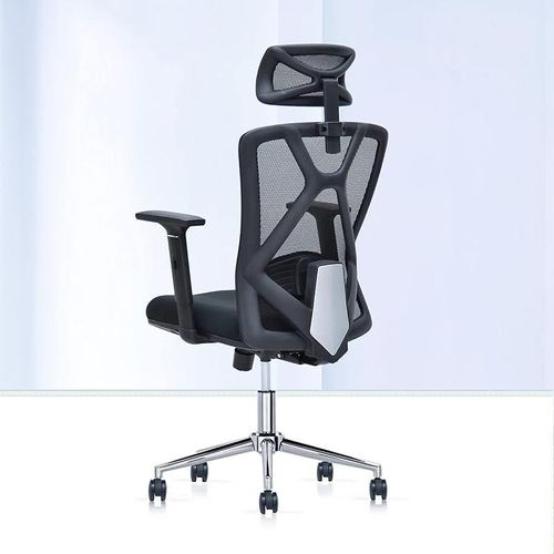 Office Desk Chair, Ergonomic Computer Office Chair with Adjustable Headrest and Adjustable height and back rest and Lumbar Support,High Back Executive office Chair with 4 option. (Black)