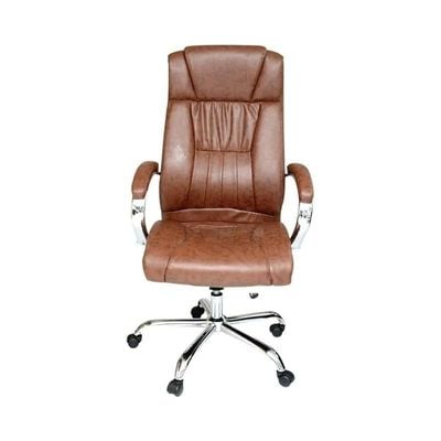Adjustable Height Office Chair Brown 70X65X35Cm Sul0097