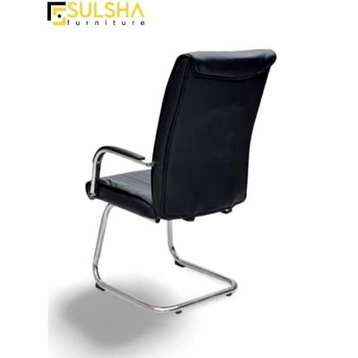 Modern Design Leather Visitor Chair With Steel Metal Frame Waiting Room Chair For Home Office And Hospital Chair Sul0506