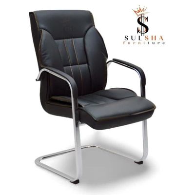Modern Office Visitor Chair Hight Quality Leather And Comfortable Ergonomic Design