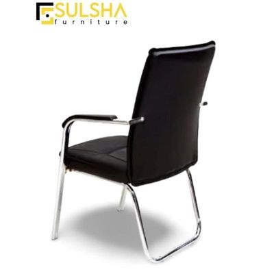 Modern Design Leather Visitor Chair With Steel Metal Frame Waiting Room Chair For Home Office And Hospital Chair Sul0647