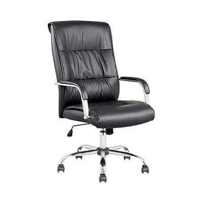 Wheeled Office Chair Black/Silver Sul0110