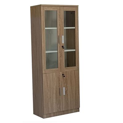 Modern Wooden File Cabinet 4 Door,Glass Door Cabinet Sul1072