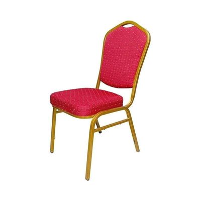 Banquet Chair Red/Gold 40X40X30Cm