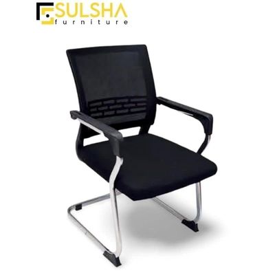 Modern Design Mesh Visitor Chair With Steel Metal Frame Waiting Room Chair For Home Office And Hospital Chair 125V