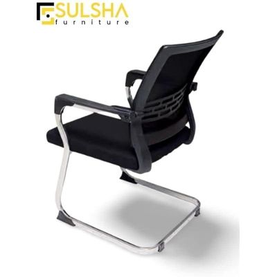 Modern Design Mesh Visitor Chair With Steel Metal Frame Waiting Room Chair For Home Office And Hospital Chair 125V