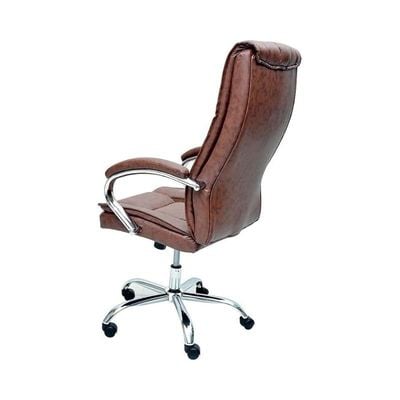 Office Chair With Adjustable Height Brown 70X65X35Cm