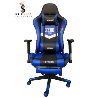 Smart Pc Recliner Executive Ergonomic Adjustable Gaming Chair- Black &amp; Blue