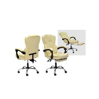 Ergonomic Computer Desk Chair For Office And Gaming Chair With Headrest, Back Comfort And Lumbar Support Beige