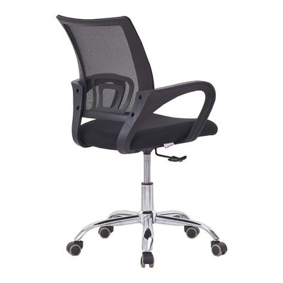 5 Piece Premium Office Chair Ergonomic Designed Desk Chair Mid Back Adjustable Wide Seat Mesh Chair Black