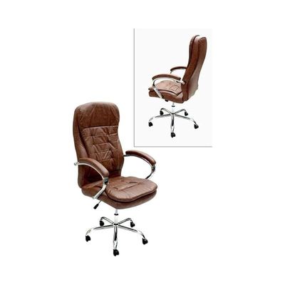 Adjustable Height Office Chair Brown 70X65X35Cm Sul0105
