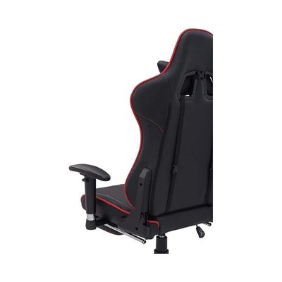 Video Computer Gaming Chair With Fully Reclining Foot Rest And Soft Leather Red 70X60X26Cm