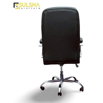 Executive Ergonomic Office Chair Computer Desk Chair Pu Leather Steel Structure Smooth Lumbar Support With Adjustable Height Sul0280