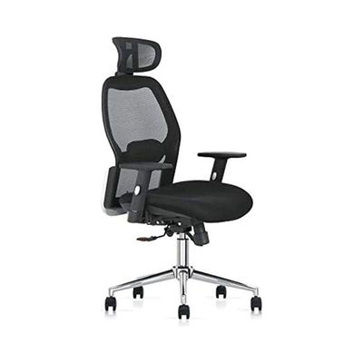 Ergonomic Computer Desk Chair For Office And Gaming With Headrest Black/Silver 68X58X32Cm