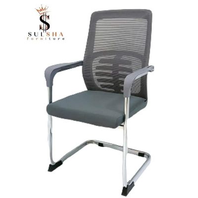 Modern Design Mesh Visitor Chair With Steel Metal Frame Waiting Room Chair For Home Office And Hospital-1 Sul0371