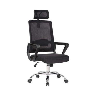 Computer Desk Chair With Headrest Black 62.2X61X30.4Cm