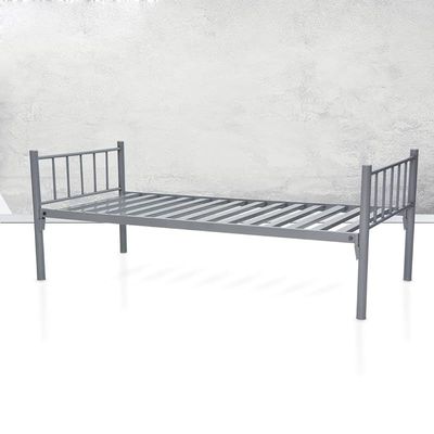 Steel Single Bed Grey 90X190X40 Cm