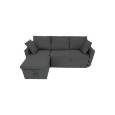 Boom L Shape Convertible Sofa Bed Cum Bed L shape Sofa Grey 210X150X75Cm