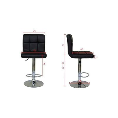 Adjustable Bar Chair Black 90X45X38Centimeter