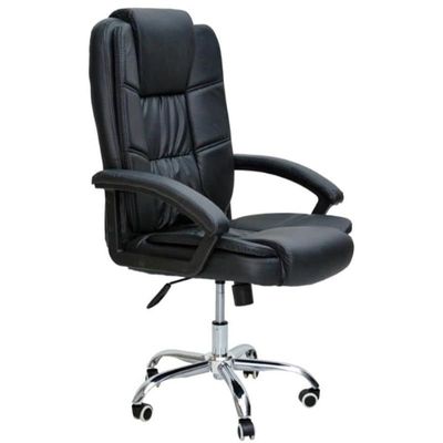 Executive Ergonomic Office Chair Computer Desk Chair Pu Leather Steel Structure Smooth Lumbar Support With Adjustable Height Sul0696