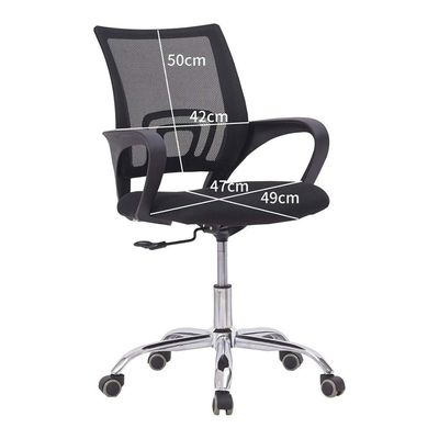 Office Chair With Lifting Adjustable Black 49X49X70Cm