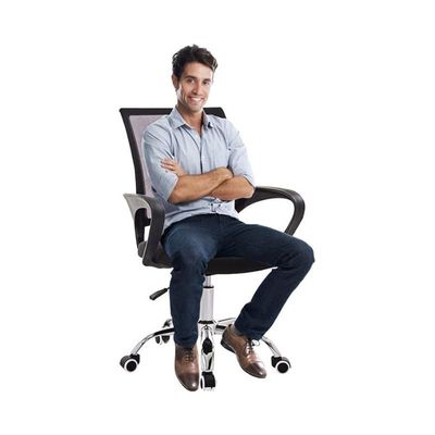High Back Office Chair With Mesh Black