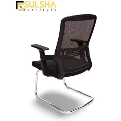 Modern Design Mesh Visitor Chair With Steel Metal Frame Waiting Room Chair For Home Office And Hospital Chair 1221
