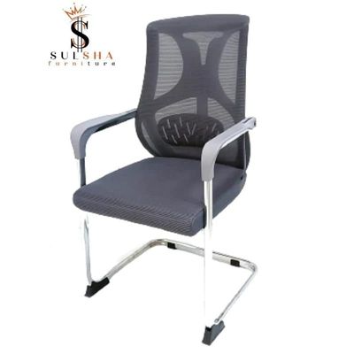 Modern Design Mesh Visitor Chair With Steel Metal Frame Waiting Room Chair For Home Office And Hospital-1 Sul0367
