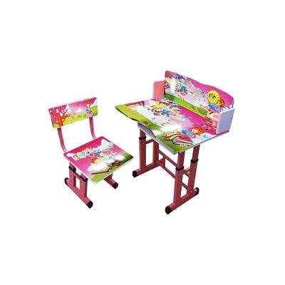 Study Table And Chair With Clock Attached Multicolour