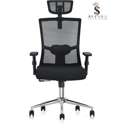 Premium Office Chair Ergonomic Designed Desk Chair Super Comfortable Mid Back Adjustable Arm Wide Seat Mesh Chair Hydraulic Back Sul1464