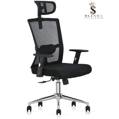 Premium Office Chair Ergonomic Designed Desk Chair Super Comfortable Mid Back Adjustable Arm Wide Seat Mesh Chair Hydraulic Back Sul1464