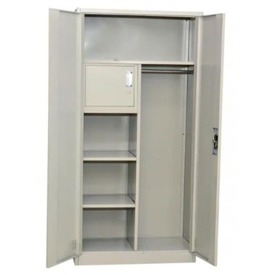 2 Door Steel Cabinet With Locker Grey Color